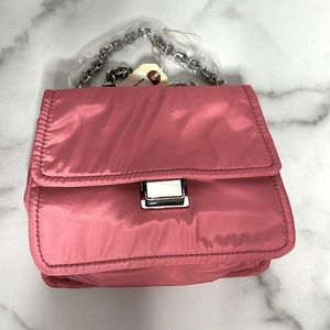 Mango Women's Flap Crossbody Bag Pink Size U